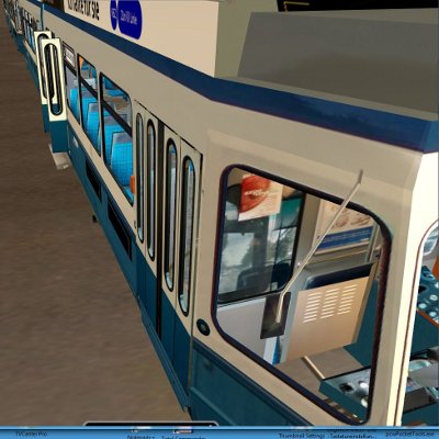 Tram 2000  Tren vorderste Tr geschlossen