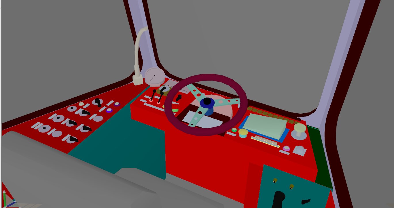 Tram2000 Fhrerstand - CAB in Arbeit